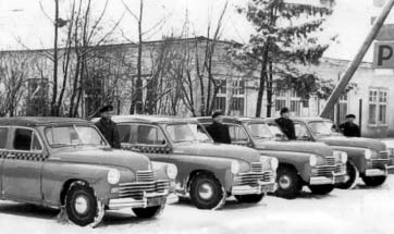 ГАЗ-М20Б «Победа» с кузовом кабриолет в качестве такси