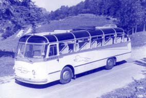 ЛАЗ-697 «Турист» (экспериментальный автобус № 8). Сентябрь 1958 г