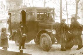 Автобус на шасси АМО-Ф-15. г. Бийск