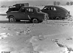 ГАЗ-69, ГАЗ-М72 и Москвич -410. Проход по сыпучему снегу глубиной до 30 см практически одинаков